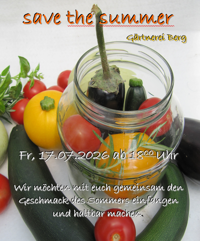Save the Summer Einkochaktion
