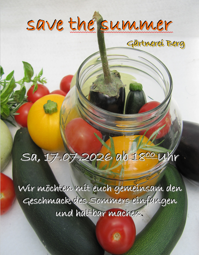 Save the Summer Einkochaktion